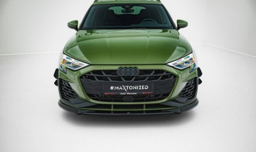 Нижняя тюнинг накладка на передний бампер Audi S3 / A3 S-line 8Y 2024- вар. 1 фото