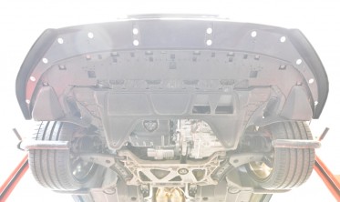 Тюнинговый диффузор (юбка) на передний бампер Audi S3 / A3 S-line 8Y рестайл вар. 2 фото