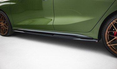 Тюнинговые диффузоры (листвы) на боковые пороги Audi S3 / A3 S-line 8Y рестайл фото