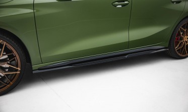 Тюнинговые диффузоры (листвы) на боковые пороги Audi S3 / A3 S-line 8Y рестайл фото