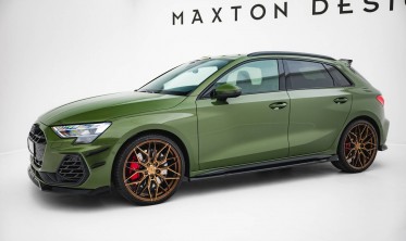 Бокові тюнінг накладки під пороги Audi S3 / A3 S-line 8Y рестайл фото