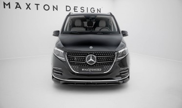 Тюнинговый диффузор (юбка) на передний бампер Mercedes V W447 AMG-Line рестайл 2 фото
