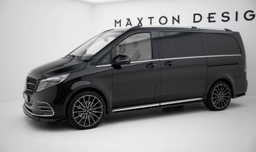 Тюнинговые диффузоры (листвы) на боковые пороги Mercedes V W447 Long AMG-Line фото