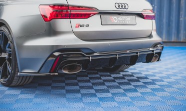 Тюнінговий дифузор заднього бампера Audi RS6 C8 фото