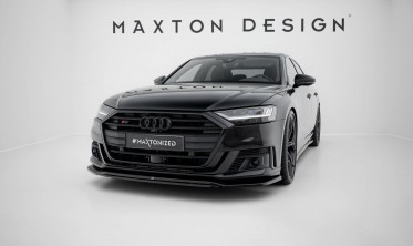 Тюнинговый диффузор на передний бампер Audi S8 / A8 S-Line D5 вер. 1 фото
