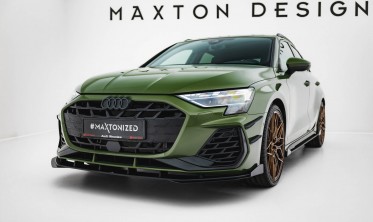 Диффузор Street Pro + боковые накладки на передний бампер Audi S3 / A3 S-line 8Y 2024 фото