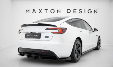 Тюнинг накладка (диффузор) на задний бампер Tesla Model 3 Performance Mk1 рестайл вар. 1 фото