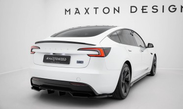 Задний тюнинг диффузор на бампер Tesla Model 3 Performance Mk1 2023- вар. 2 фото