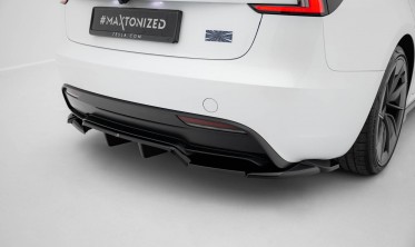 Задний тюнинг диффузор на бампер Tesla Model 3 Performance Mk1 2023- вар. 2 фото