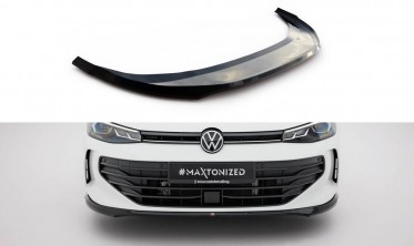 Тюнінговий дифузор (накладка) на передній бампер Volkswagen Passat B9 вар. 1 фото