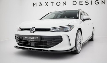 Тюнинг накладка (юбка) на передний бампер Volkswagen Passat B9 вар. 2 фото
