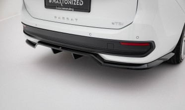 Тюнінговий дифузор (накладка) на задній бампер Volkswagen Passat B9 фото