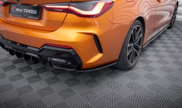 Бокові тюнінг накладки на задній бампер BMW M440i G22 / G23 вар. 5 фото
