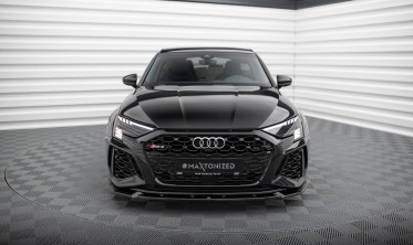 Тюнінг накладка (губа) на передній бампер Audi RS3 Sportback 8Y вар. 1 фото