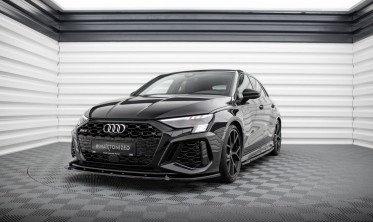 Тюнінг накладка (губа) на передній бампер Audi RS3 Sportback 8Y вар. 1 фото