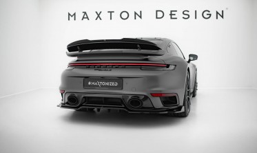 Тюнинговый кап спойлер на крышку багажника Porsche 911 Turbo S Sport Package 992 фото