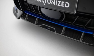 Карбонова накладка на передній бампер BMW X5 G05 M-Pack 2023- фото
