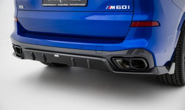 Карбоновый диффузор на задний бампер BMW X5 G05 M-Pack LCI фото