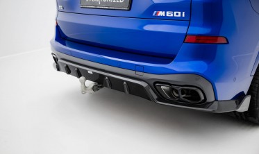 Карбоновый диффузор на задний бампер BMW X5 G05 M-Pack LCI фото