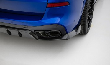 Карбоновый диффузор на задний бампер BMW X5 G05 M-Pack LCI фото