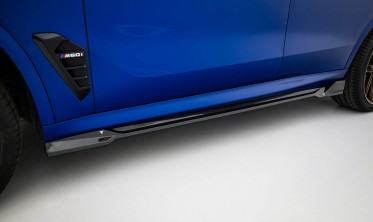 Карбоновые накладки на боковые пороги BMW X5 G05 M-Pack / X5M F95 рестайл фото