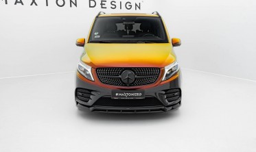 Тюнінг накладка (дифузор) на передній бампер Mercedes V-Class W447 FL AMG-Line вар. 6 фото