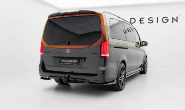 Центральна накладка заднього бампера Mercedes V-Class W447 рестайл AMG-Line фото