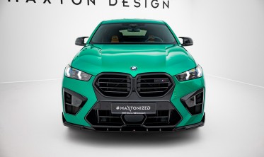 Нижній дифузор (накладка) на передній бампер BMW X6 M F96 рестайл 2023- вар. 2 фото