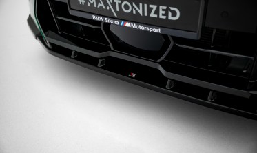 Нижній дифузор (накладка) на передній бампер BMW X6 M F96 рестайл 2023- вар. 2 фото