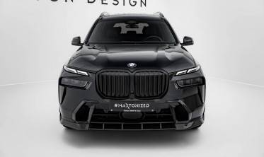 Карбонова накладка на передній бампер BMW X7 G07 LCI M-Pack 2022- фото