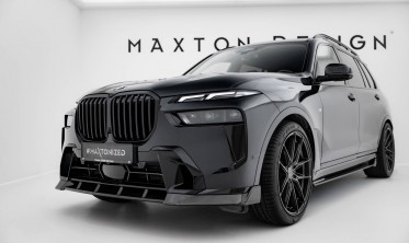 Карбонова накладка на передній бампер BMW X7 G07 LCI M-Pack 2022- фото