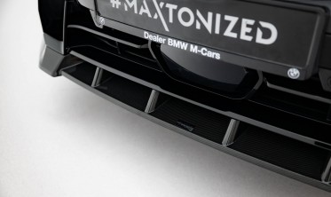 Карбонова накладка на передній бампер BMW X7 G07 LCI M-Pack 2022- фото