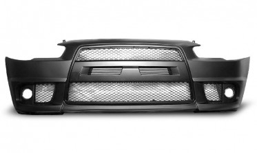 Бампер передний Mitsubishi Lancer X в стиле EVO фото