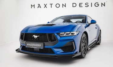 Диффузор + боковые накладки на передний бампер Street Pro Ford Mustang GT Mk7 фото