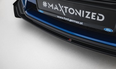 Диффузор + боковые накладки на передний бампер Street Pro Ford Mustang GT Mk7 фото
