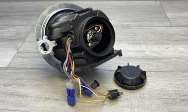 Фара передня Depo чорна Mercedes W461 / W463 на запчастини фото