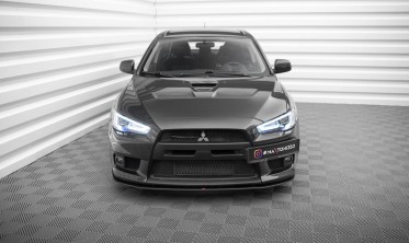 Передня накладка на бампер Street Pro Mitsubishi Lancer MK10 EVO X фото