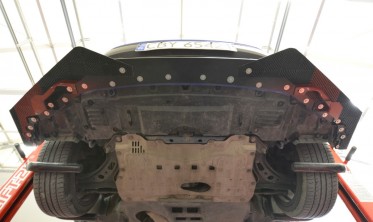 Дифузор + тюнінг накладки на передній бампер Street Pro Mitsubishi Lancer MK10 EVO X фото
