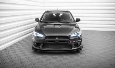 Дифузор + тюнінг накладки на передній бампер Street Pro Mitsubishi Lancer MK10 EVO X фото