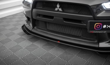 Дифузор + тюнінг накладки на передній бампер Street Pro Mitsubishi Lancer MK10 EVO X фото