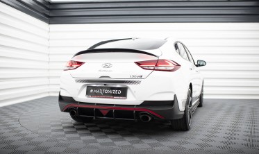 Центральный диффузор (накладка) на задний бампер Hyundai I30 N Fastback Mk3 (Street Pro) фото