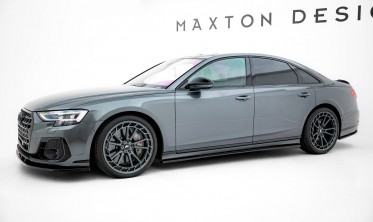 Боковые листвы (накладки) под пороги Audi S8 / A8 S-Line D5 фото