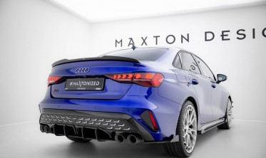 Центральна накладка Street Pro на задній бампер Audi S3 Sedan 8Y 2024- фото