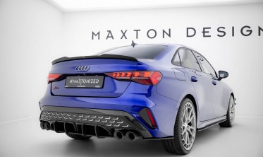 Центральна накладка Street Pro на задній бампер Audi S3 Sedan 8Y 2024- фото
