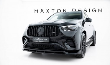 Тюнинг накладка (юбка) на передний бампер Mercedes AMG GLE 53 / AMG-Line SUV W167 / Coupe C167 рестайл фото