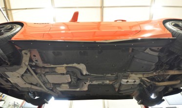 Нижние накладки (листвы) на боковые пороги Chevrolet Camaro SS Mk6 рестайл вар. 1 фото