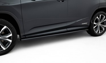 Боковые диффузоры (накладки) под пороги Lexus RX Mk4 рестайл фото