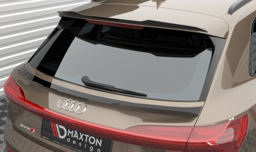 Нижній тюнінговий кап спойлер на кришку багажника Audi e-Tron  фото