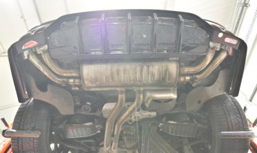 Задний тюнинг диффузор (накладка) на бампер Audi SQ7 Mk2 рестайл 2019-2023 фото