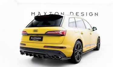 Задний тюнинг диффузор (накладка) на бампер Audi SQ7 Mk2 рестайл 2019-2023 фото